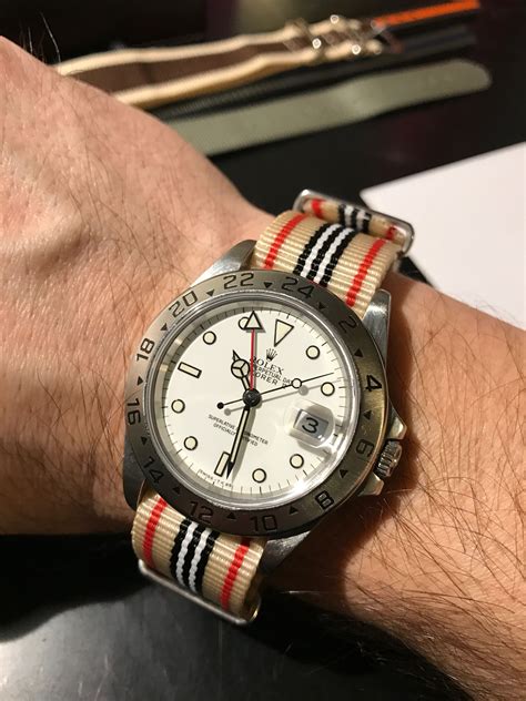 nato strap rolex explorer ii